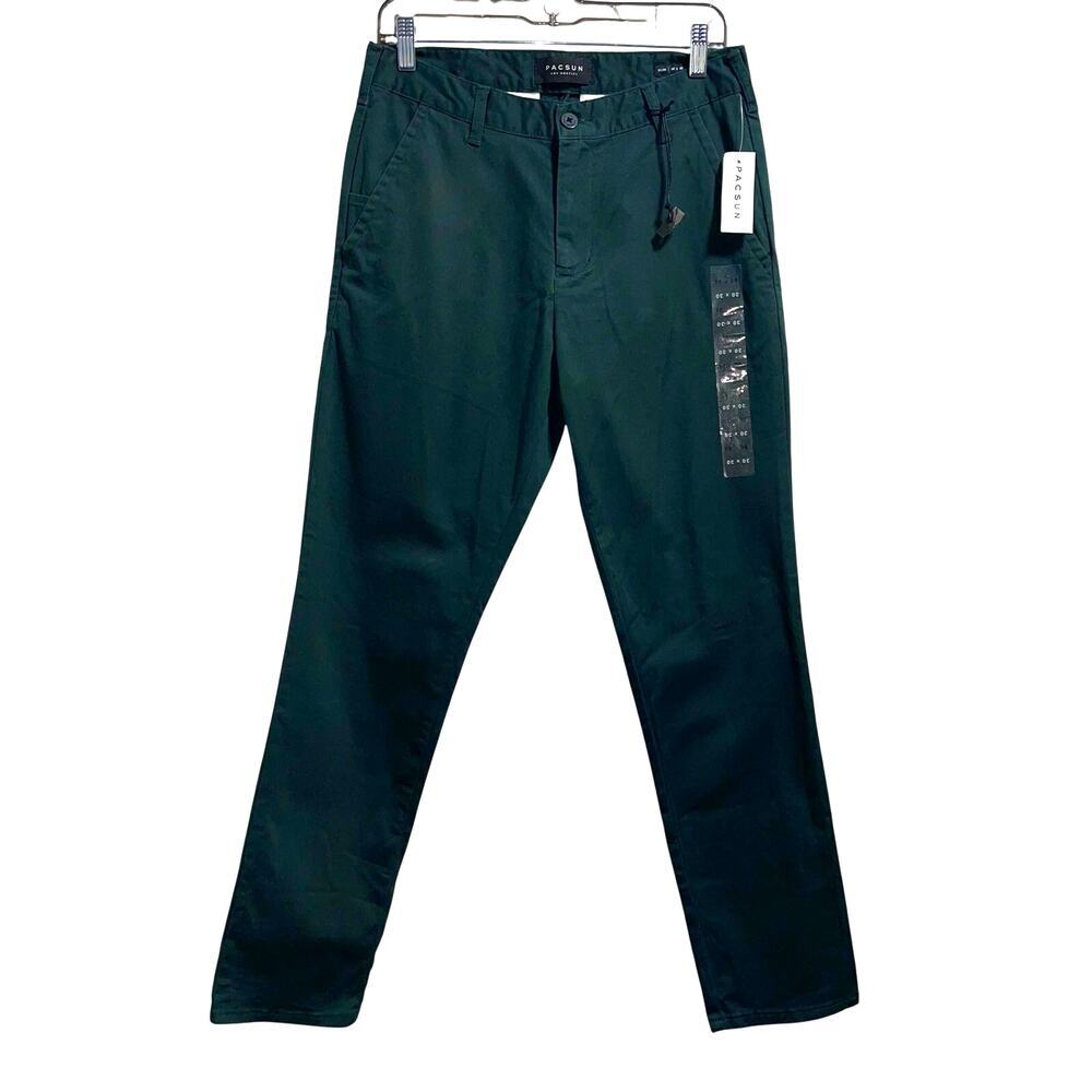 Pacsun Forest Green Slim Chino Pants Men's Sz 30x30